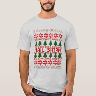 T-shirt Chandail laid de Noël de Satan de grêle