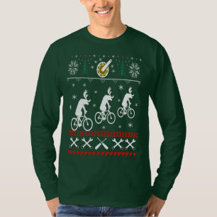 T-shirt Chandail laid de recyclage de Noël