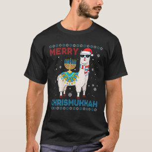T-shirt Chandail moche de Noël Joyeux Chrismukkah Cute Ll
