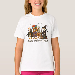 T-shirt Chandail ou traitement Costume d'oie d'Halloween