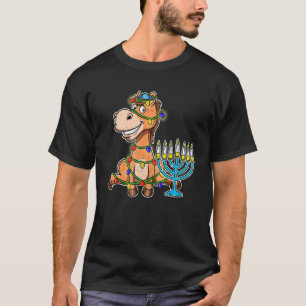 T-shirt Chandelier juif laid de cheval Hanukkah Chanukah C