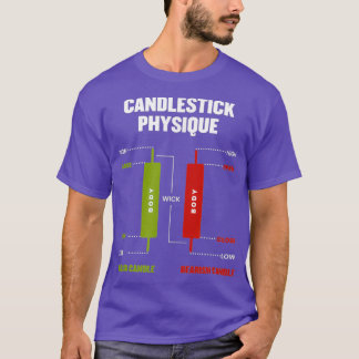 T-shirt Chandeliers Physique Stock Jour de marché Trader