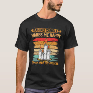 T-shirt Chandelle Drôle Fabriquant Des Bougies Artiste De