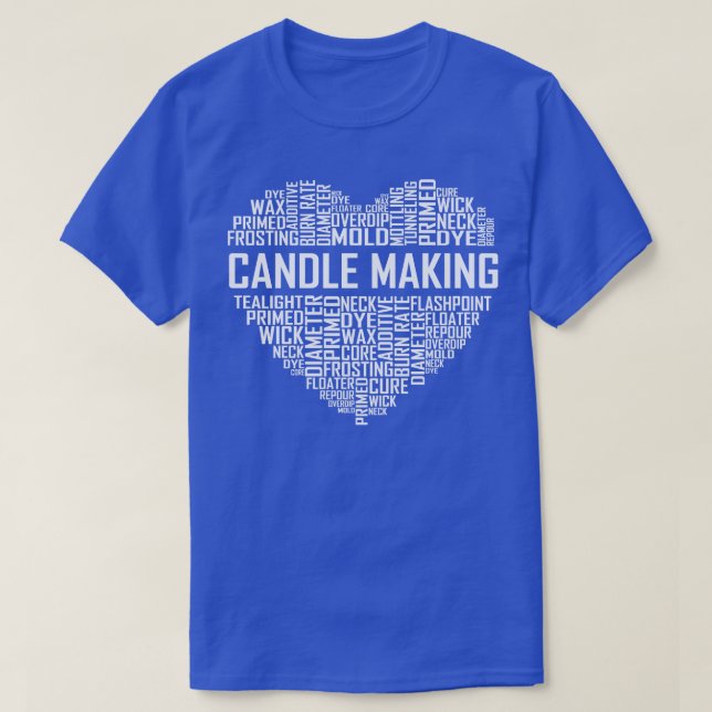 T-shirt Chandelle faisant du coeur (Design devant)