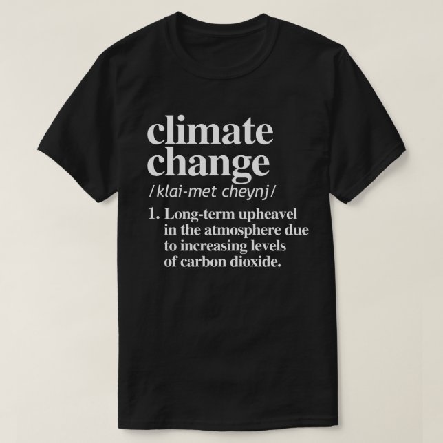 T-shirt Changement climatique (Design devant)