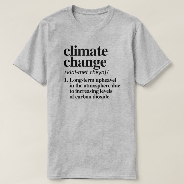 T-shirt Changement climatique (Design devant)