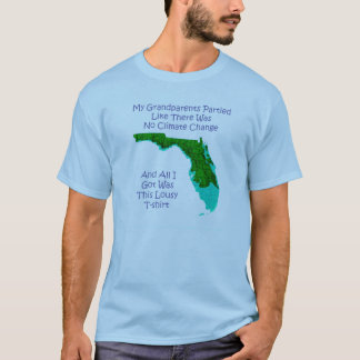 T-shirt Changement climatique - bleu