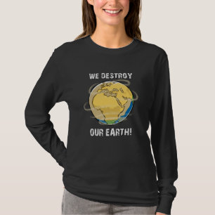 T-shirt Changement climatique Futur CO2 Planète Terre Idée