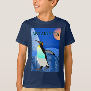 T-shirt Changement climatique Glacier Antarctique Pingouin