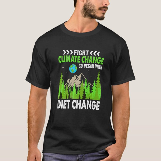 T-shirt Changement climatique Planète écologiste terrestre (Devant)