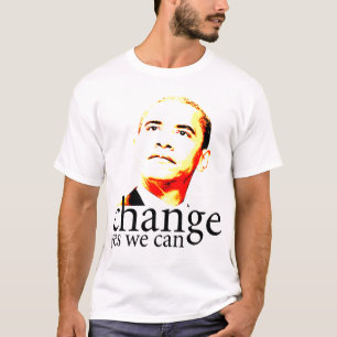 T-shirt Changement de Barack Obama oui nous pouvons