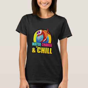 T-shirt Changement d'eau et aquarium de piranhas Chill Pir
