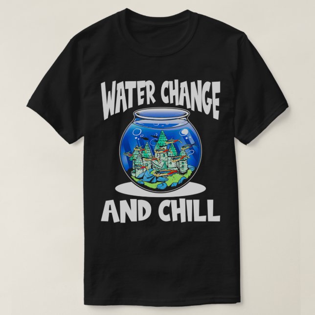 T-shirt Changement d'eau et de refroidissement Aquarist Ca (Design devant)