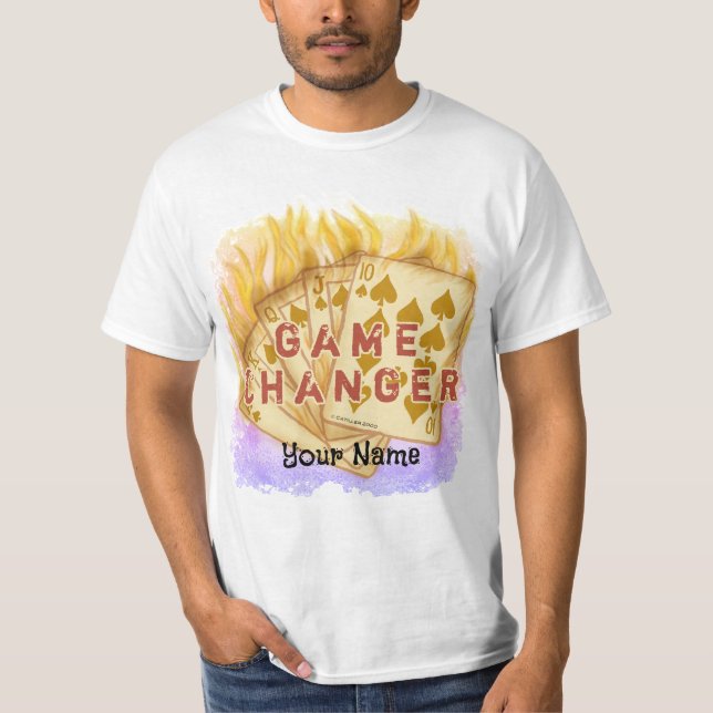 T-shirt Changer de jeu de poker (Devant)