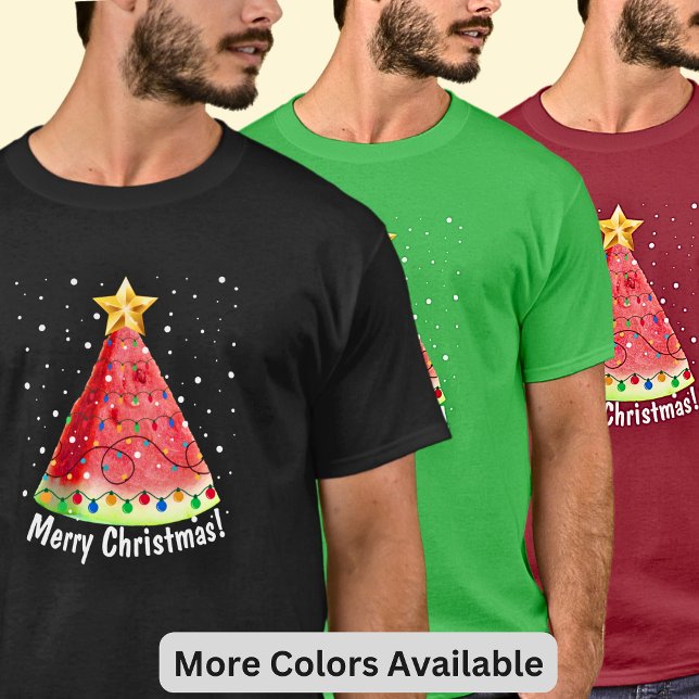 T-shirt Changer de texte - Fête de la pastèque Joyeux Noël (Aussie Christmas Watermelon - Merry Christmas - or you can change or delete the text.)