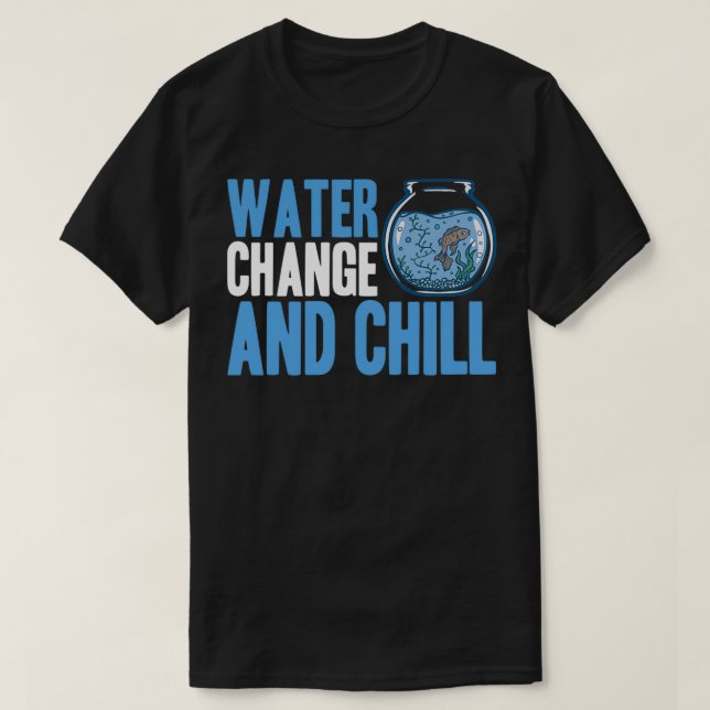 T-shirt Changer l'eau et le refroidissement Aquarist Cadea (Design devant)