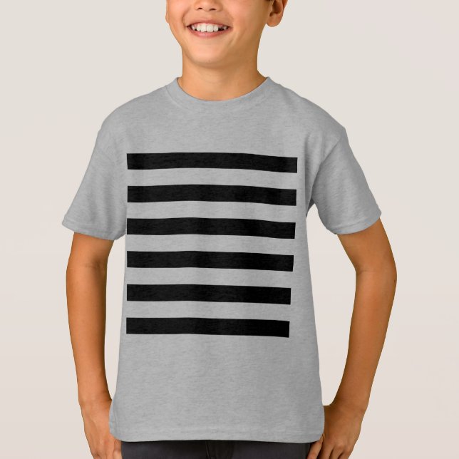 T-shirt Changer les bandes grises en n'importe quelle coul (Devant)