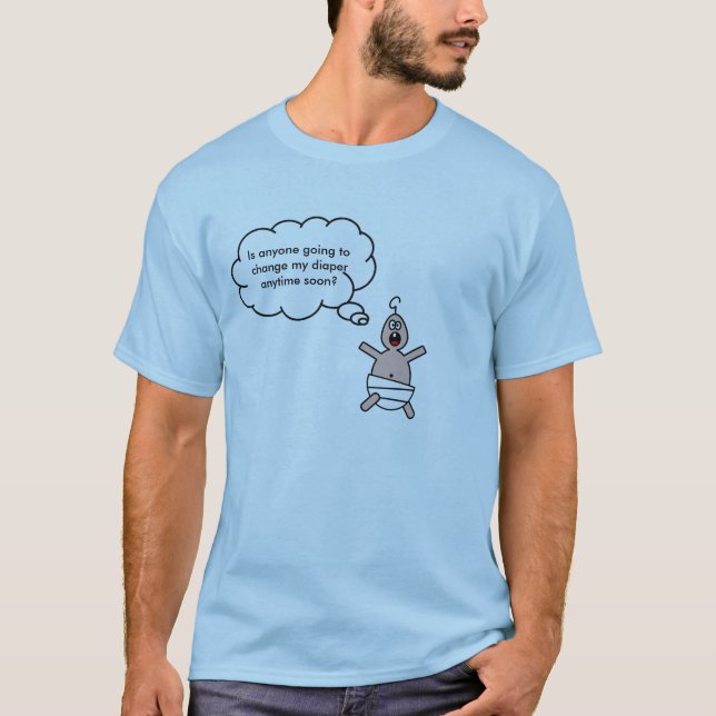 T-shirt Changez ma couche-culotte ! (Devant)