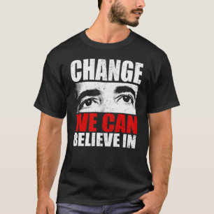 T-shirt Changez-nous peut croire à la chemise d'Obama
