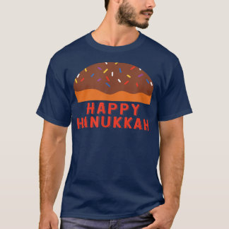 T-shirt Chanoukah Jour férié Sufganiyah Dit Heureux Ha