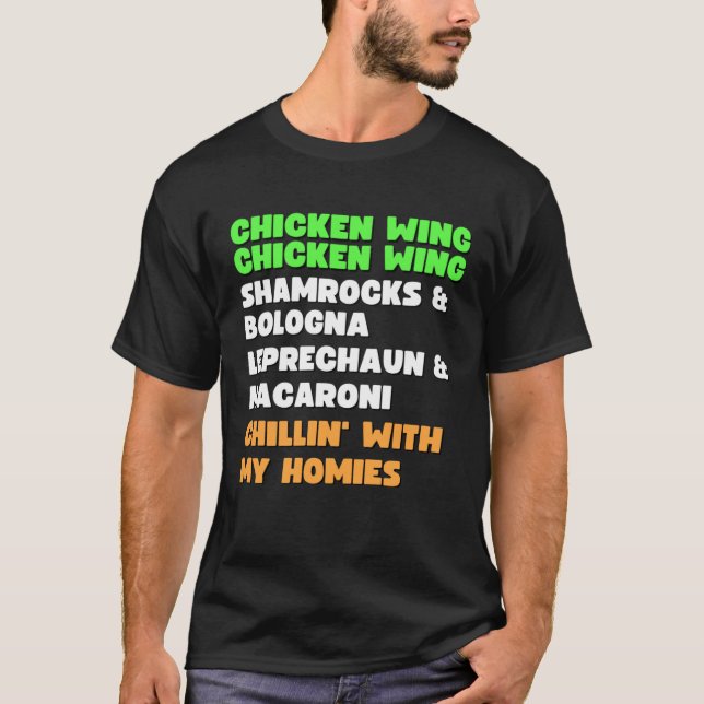 T-shirt Chanson d'aile de poulet Chanson d'aile de poulet  (Devant)