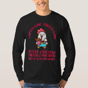 T-shirt Chanson de poulet de l'aile de poulet Hot Dog Bolo