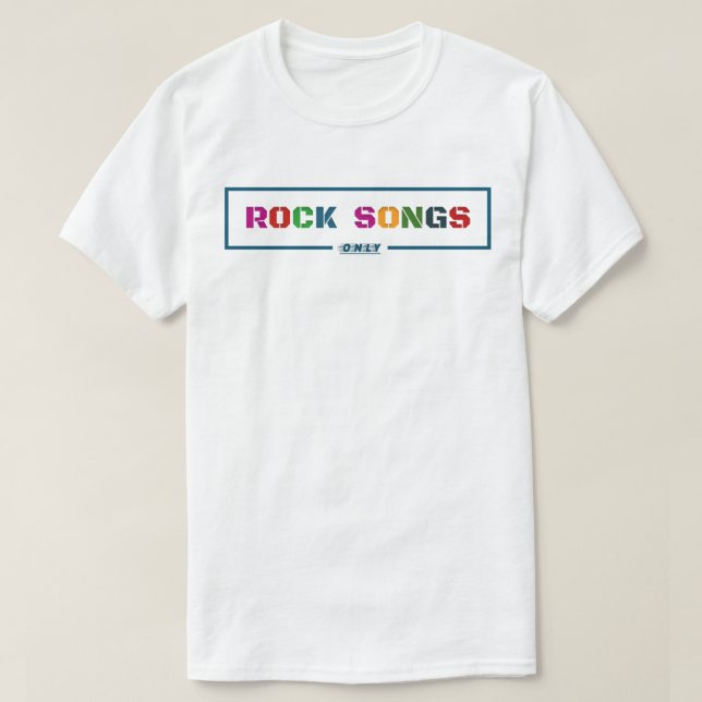 T-shirt Chansons rock uniquement (Design devant)