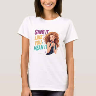 T-shirt Chant de fille