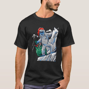 T-shirt Chant de Noël moche Yeti Père Noël