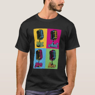 T-shirt chanter ce que vous aimez la musique Microphone