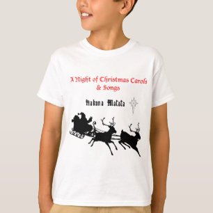 T-shirt Chanter le long de Noël - Carols & Festive Joy