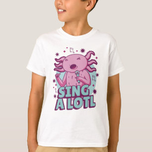 T-shirt Chanter un long chant Axolotl