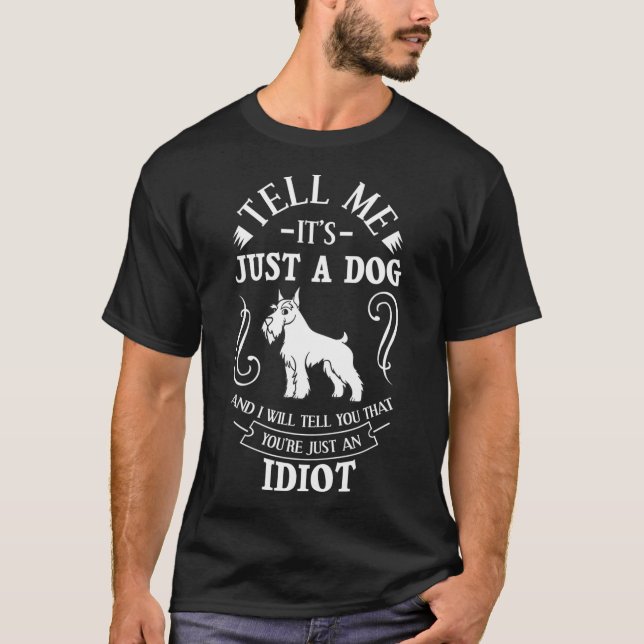 T-shirt Chanteur de chiots Schnauzer (Devant)