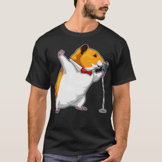 T-shirt Chanteur Hamster Microphone Musique 1