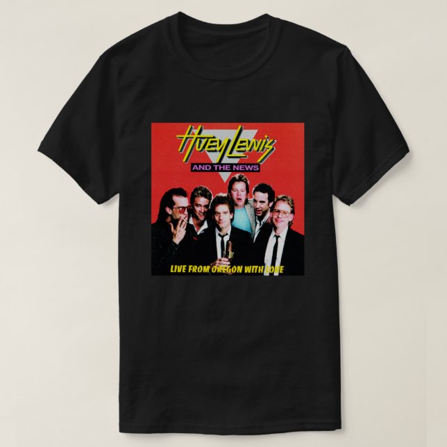 T-shirt Chanteuse, compositeur et acteur américain Huey Le (Design devant)