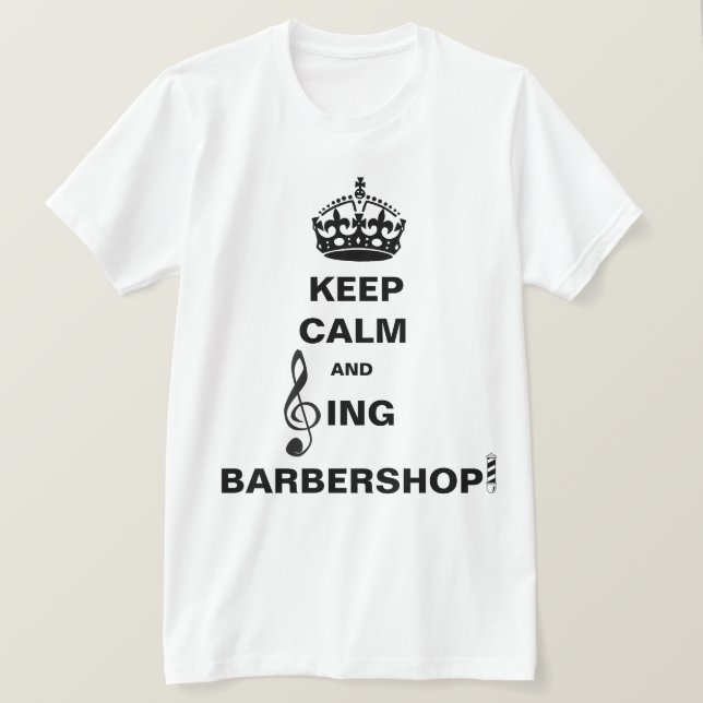 T-shirt Chantez le raseur-coiffeur (Design devant)