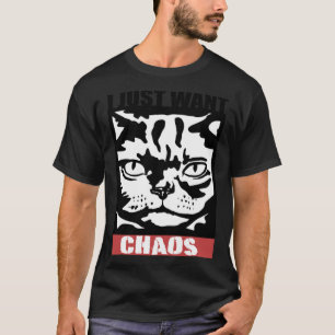 T-shirt Chaos Chat pour chat Maman Chat Papa ou chat
