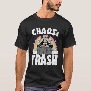 T-shirt Chaos et déchets Panda Rainbow Raccoon Pullov