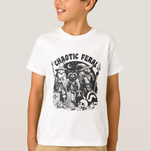 T-shirt Chaotique Feral Funny Raccoon Possum Skunk Boardga