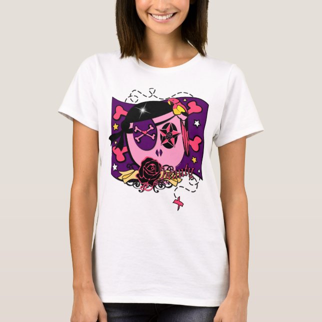 T-shirt Chapardage dans le rose ! (Devant)