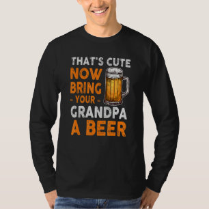 T-shirt Chapeau C'est Mignon Maintenant Apporte Une Bière