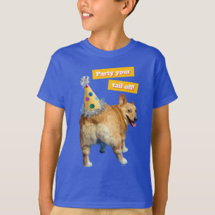 T-shirt Chapeau d'anniversaire Corgi Butt