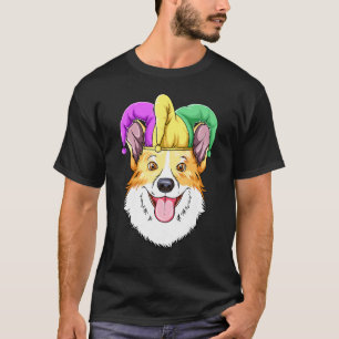 T-shirt Chapeau de Carnaval Mardi Gras Corgi Corgi