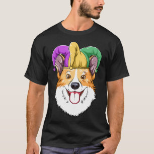 T-shirt Chapeau de Carnaval Mardi Gras Corgi Corgi