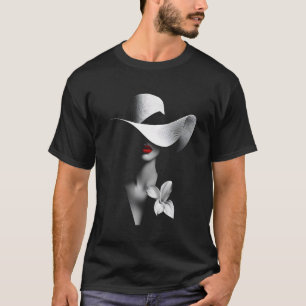 T-shirt Chapeau de mannequin de mode à grand bord Chapeau