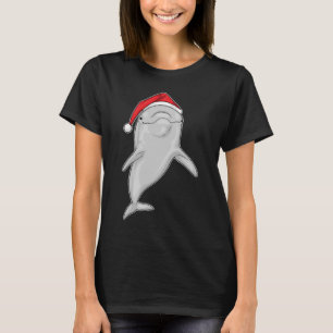 T-shirt Chapeau de Noël dauphin