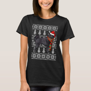 T-shirt Chapeau de Père Noël Xmas Schipperke Noël laid