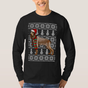 T-shirt Chapeau de Père Noël Xmas Spinoni Italiani décorat