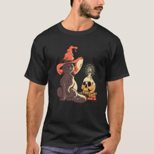 T-shirt Chapeau De Sorcière Crâne Déguisement Fête D'Hallo