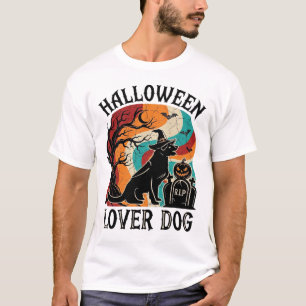 T-shirt Chapeau De Sorcière De Chien Amateur D'Halloween C